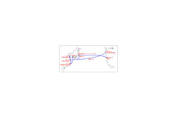 NTT Com、日中米間を結ぶ新光海底ケーブル「Trans-Pacific Express」建設を発表 画像