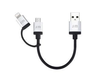 Lightning/microUSB両方に対応したUSBケーブル……10cmから1.8mまで3種類 画像