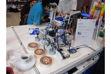 【Maker Faire Tokyo】力作ぞろいのLEGO作品! カフェラテアートや音声認識UFOキャッチャー 画像