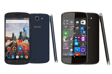 仏Archos、筐体・仕様を共通にしたAndroid/Windows 10搭載スマホ……IFA 2015で披露 画像