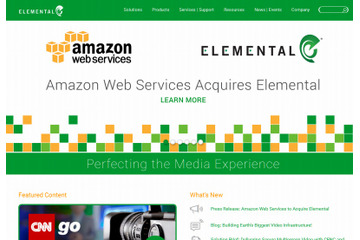 Amazon Web Services、コンテンツ配信ソフト開発のElementalを買収 画像