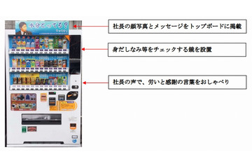 社長が「お疲れさん」と話しかける自販機、MKタクシーが導入 画像