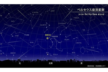 ペルセウス座流星群、8月12～14日が観測チャンス 画像