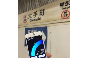 【SPEED TEST】iPhone 6s通信速度レポート……東京メトロ丸ノ内線各駅で実測！ 画像