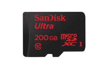 世界初の200GB microSDカードを発売……サンディスク 画像