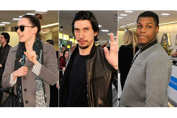 『スター・ウォーズ』新キャスト来日! 空港にファン300人 画像