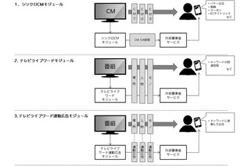 テレビ内容とコンテンツ配信を即座に連動、電通「TV Live Meta Module」開発 画像