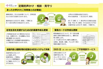 セコムと連携した高齢者の見守り&生活支援サービスが登場 画像