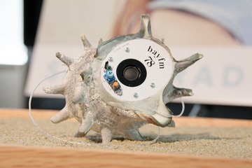手作り!限定100個!サザエの貝殻を使ったbayFMの「サザエラジオ」とは? 画像