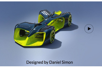 近未来的で美しすぎ! 自動運転車レース「Roborace」のデザイン公開 画像