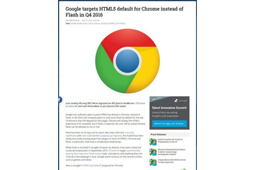 影響はどこまで? Google、ChromeでFlashをデフォルトで無効に 画像