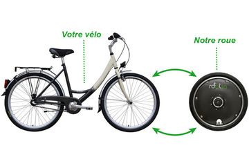 前輪を取り換えるだけ!スマホでデータ管理できる自転車用“電動タイヤ” 画像