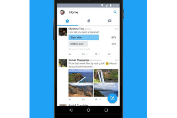 Android版「Twitter」がデザインを大幅刷新、さらに“スルスル”に 画像