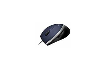 ロジクール、5ボタン搭載の有線レーザーマウスに新色ダークブルーモデル 画像