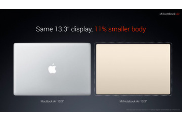 MacBook Airを意識?Xiaomi、薄型ノートPC「Mi Notebook Air」発表……12.5インチで約54,000円 画像