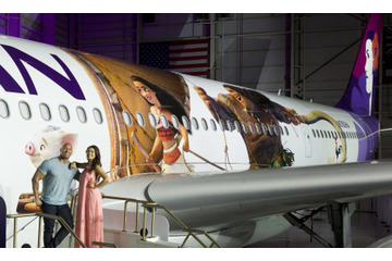 ハワイアン航空に『モアナと伝説の海』の特別塗装機が登場 画像