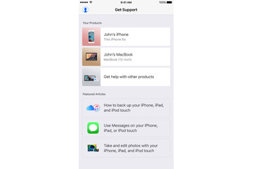 Apple、ユーザーサポートを推進するiOSアプリ「Apple Support」をリリース 画像