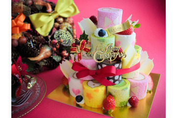 今年のクリスマスケーキは変り種!ロールタワーやハート型も 画像