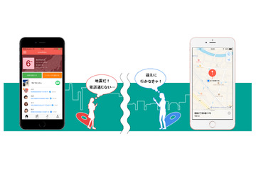 災害時だけ家族の位置情報共有!防災アプリ「ココダヨ」 画像