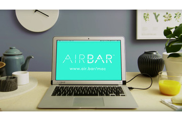 MacBook Airをタッチディスプレイ化!「AirBar」はスワイプやピンチアウト/インにも対応 画像