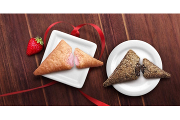 マクドナルドから「三角いちごチョコパイ」登場!CMは平祐奈 画像