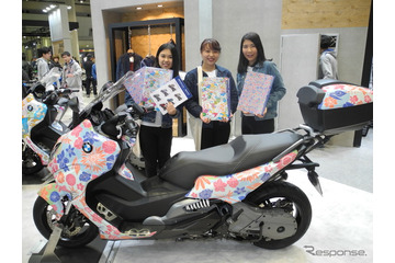 女子大生とBMWがコラボするとバイクはこうなる！東京モーターサイクルショーで展示 画像