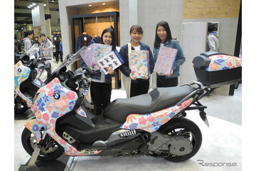 女子大生とBMWがコラボするとバイクはこうなる!東京モーターサイクルショーで展示 画像