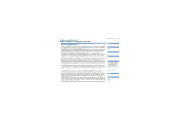 MSDNに次期WindowsOS「Windows 7」のブログ「Engineering Windows 7」が登場！ 画像