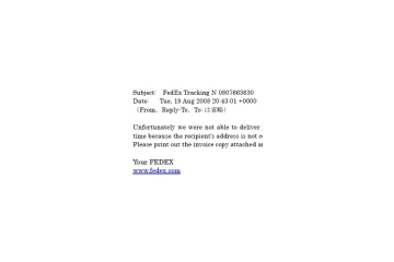 G DATA Software、FedExを騙るウイルス添付メールを警告、今週に入って日本でも確認 画像