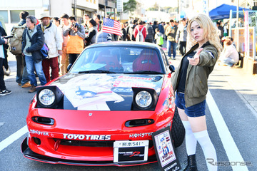 ガルパンコスプレと痛車の共演 大洗あんこう祭 画像