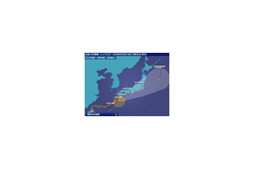 台風13号の動きは？　ピンポイントの台風情報を10分ごとに 画像