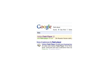 「偽FlashPlayer」がグーグル検索のトップに表示〜G DATA Softwareが独の事例を報告 画像