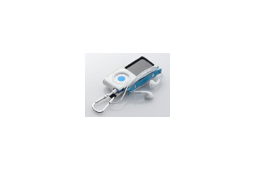 エレコム、iPod classicと第4世代iPod nano専用のコード巻き取り機能付きソフトレザーケース 画像