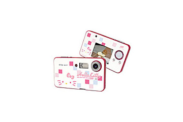 NHJ、ハローキティデザインの単焦点デジタルカメラ＆ムービーカメラ 画像
