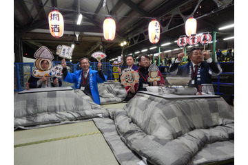 両国駅ホームに立ち飲み居酒屋出現！　寒空の下、おでんと燗酒を堪能しよう 画像