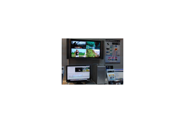【Inter BEE 2008 Vol.4】アイシロン、新製品で4本のハイビジョン映像同時伝送をデモ! 画像