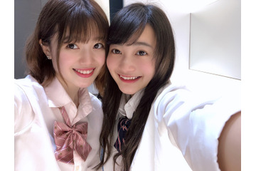 福田愛依と萩田帆風が制服姿で「絶対彼女」をダンス!TikTok動画に「かわいすぎる」の声 画像