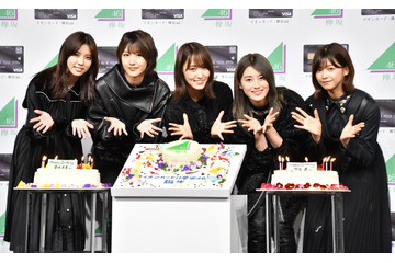 欅坂46菅井友香&守屋茜、バースデーケーキのサプライズに歓喜「より大人に」 画像