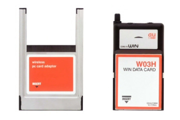 au、コンパクトフラッシュ型1X WINデータ通信カードW03Hを2月下旬に発売 画像