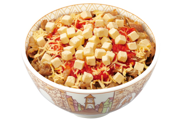 Wチーズが魅力的!すき家、「クリームチーズアラビアータ牛丼」期間限定販売 画像