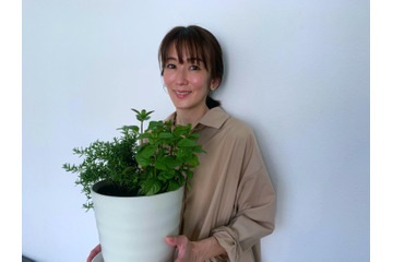 大河内奈々子、花関連YouTubeチャンネル開設!初回は「ハーブの寄せ植え」 画像