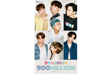 BTS「Dynamite」MVが9億再生突破! 画像