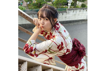 江野沢愛美のキュートな浴衣ショットに「彼女感すごい~!」「萌える」の声! 画像