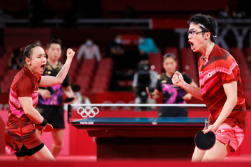 中国に勝利の卓球混合ダブルス決勝、視聴率は24.6% 画像