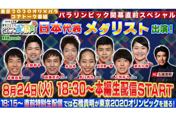 メダリストが東京パラ競技の見どころ語る生配信!水谷隼選手・大野将平選手らゲスト 画像