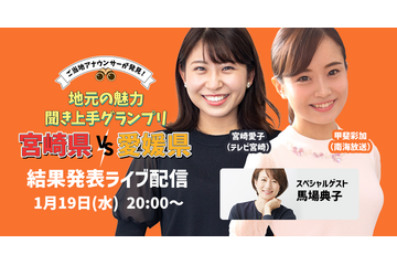 ご当地女子アナが対決!地元の魅力インタビュー動画でバトル 画像