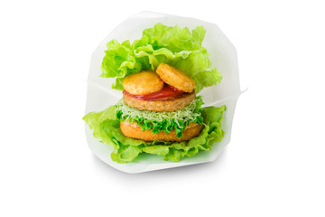 新日本プロレス・オカダ選手監修のモス「きんにくにくバーガー」好販売期間延長! 画像
