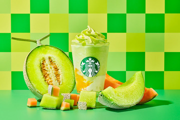 スタバ新作「The メロン of メロン フラペチーノ」本日発売 画像