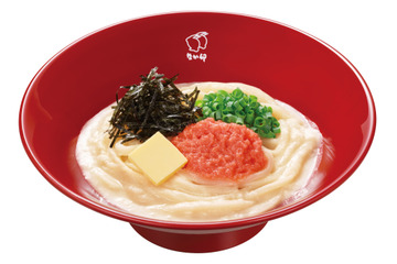なか卯、博多明太子を使った「明太子クリームうどん」新発売！ 画像