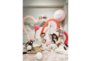 くみっきー、おのののかと石田安奈の娘の誕生日会へ!仲睦まじい親子4ショットが公開に 画像